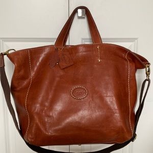 Authentic Roots Leather Factory Made Horween ‘Biggie Bag’ - very good condition
